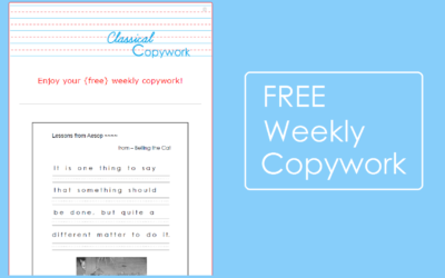 Free Weekly Copywork!